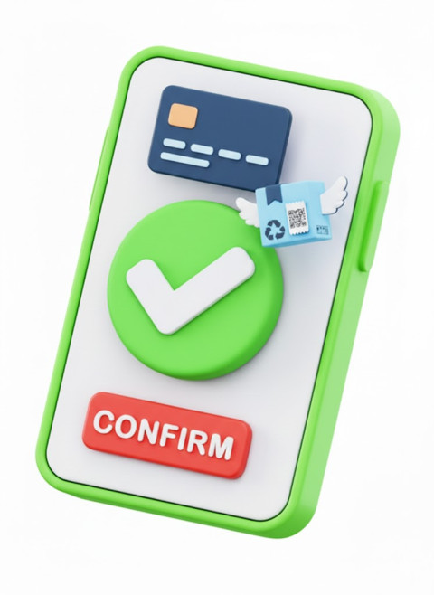 Buy Property 3D Icon – Real Estate Purchase