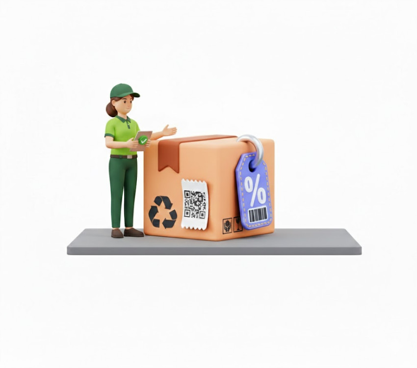 Packaging Reduction Box 3D Icon